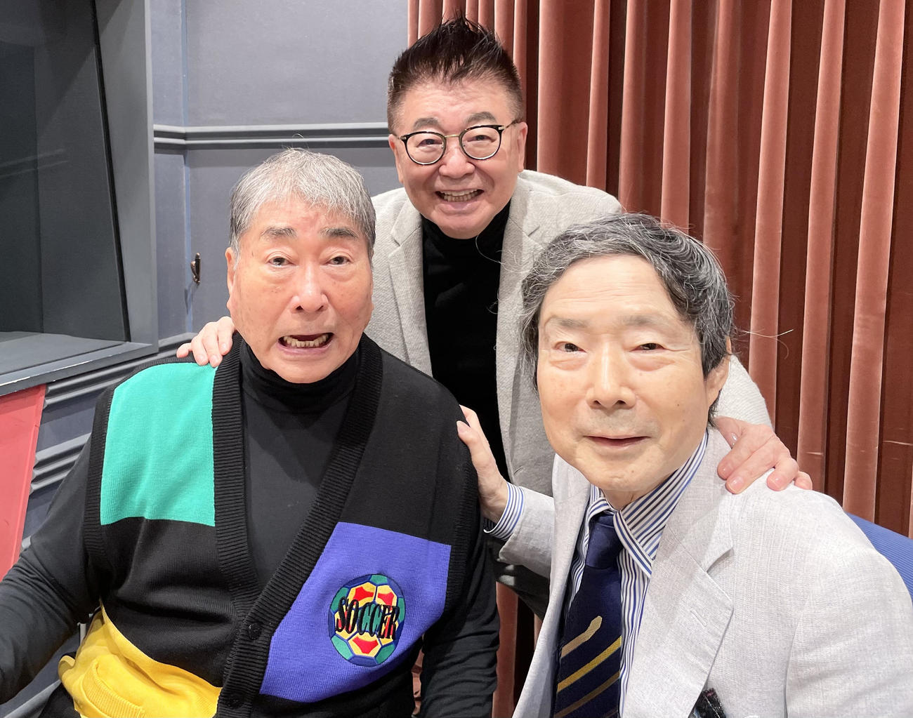 先週の放送は3人合わせて238歳！左から毒蝮三太夫、生島ヒロシ、大沢悠里