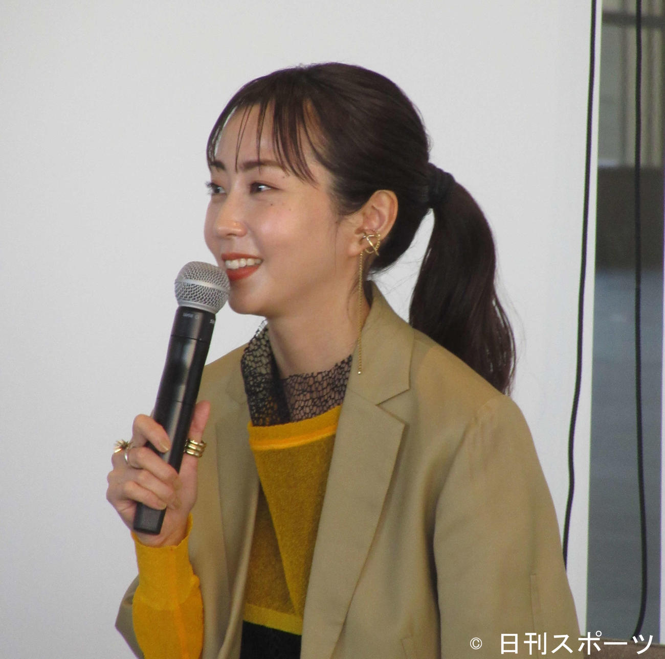 東京ミッドタウン日比谷で開催された「Hibiya Festival2022『ギャラリートーク　simai』」に登壇した木南晴夏（撮影・加藤理沙）
