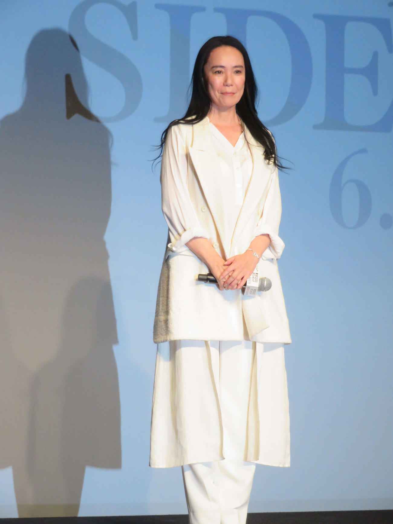 東京五輪公式記録映画「東京2020 SIDE：A」の、カンヌ映画祭での上映が決まった河瀬直美監督（3月24日撮影）