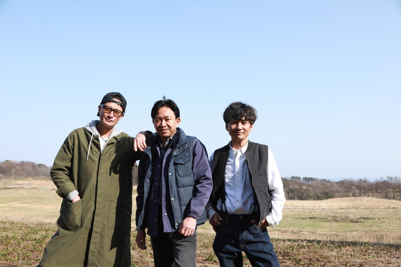 新プロジェクト「TOKIO－BA（トキオバ）」を始動したTOKIO。左から松岡昌宏、城島茂、国分太一
