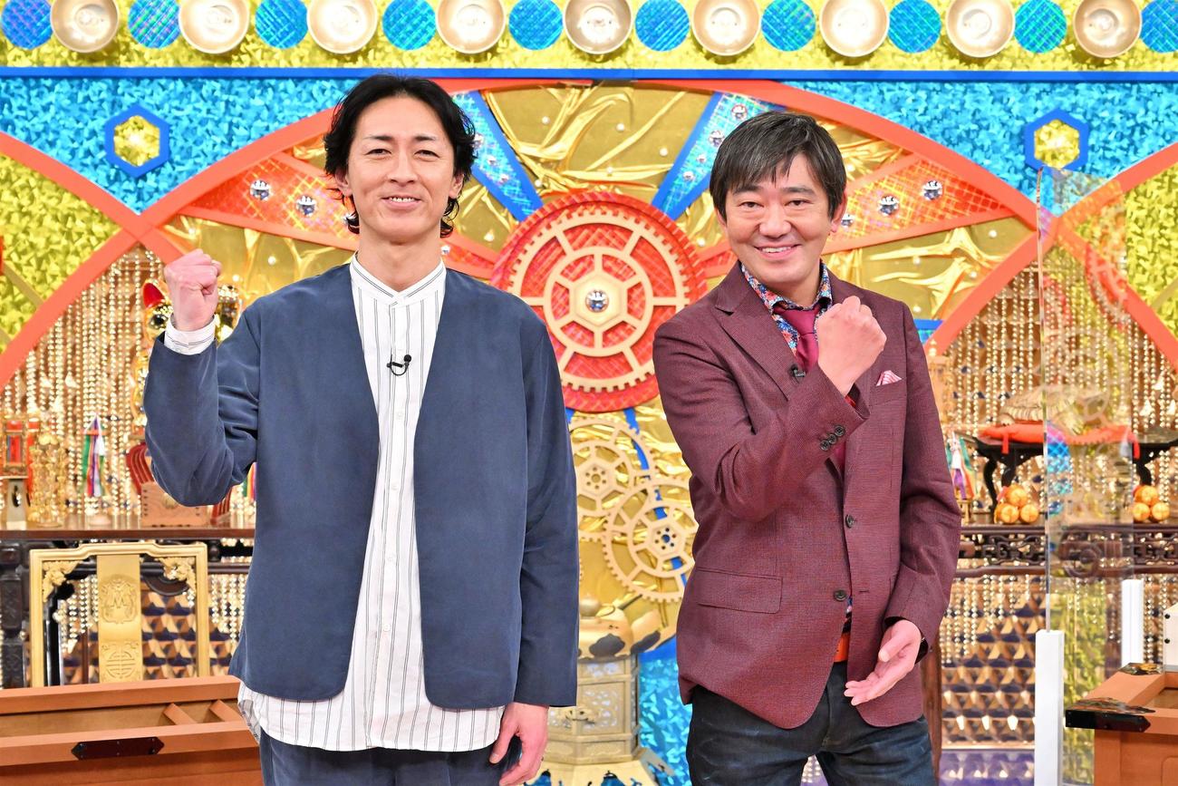 ナインティナイン矢部浩之（左）、メッセンジャー黒田有コピーライトMBSテレビ