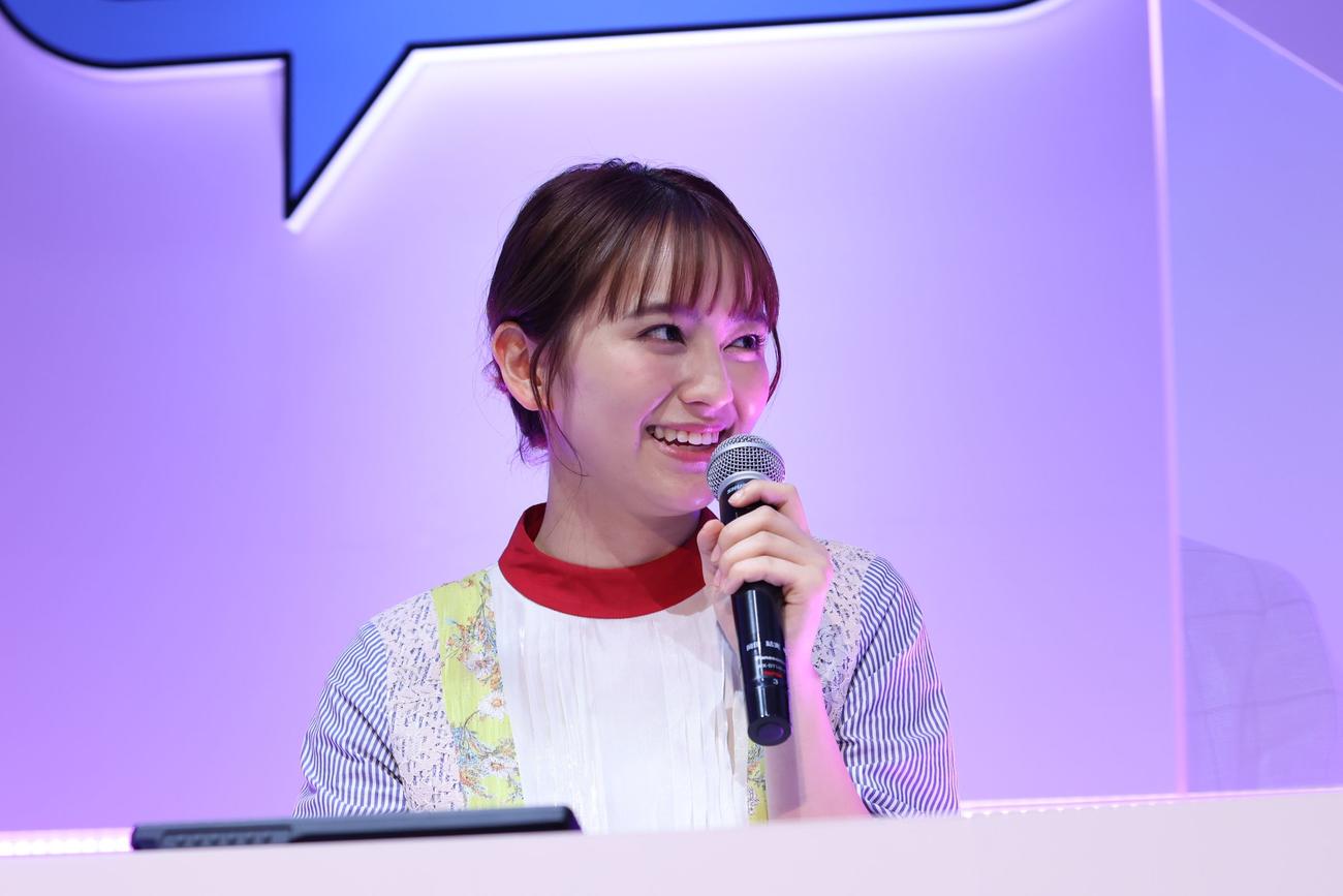 看護の日のイベント「かんごちゃんねる」に参加した岡田結実