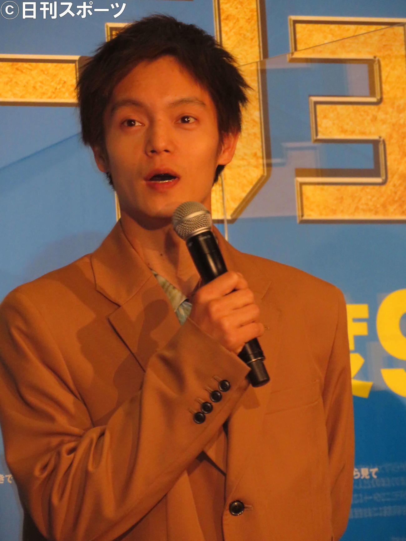 「劇場版　ラジエーションハウス」（鈴木雅之監督）公開後舞台あいさつに登壇した窪田正孝（撮影・村上幸将）