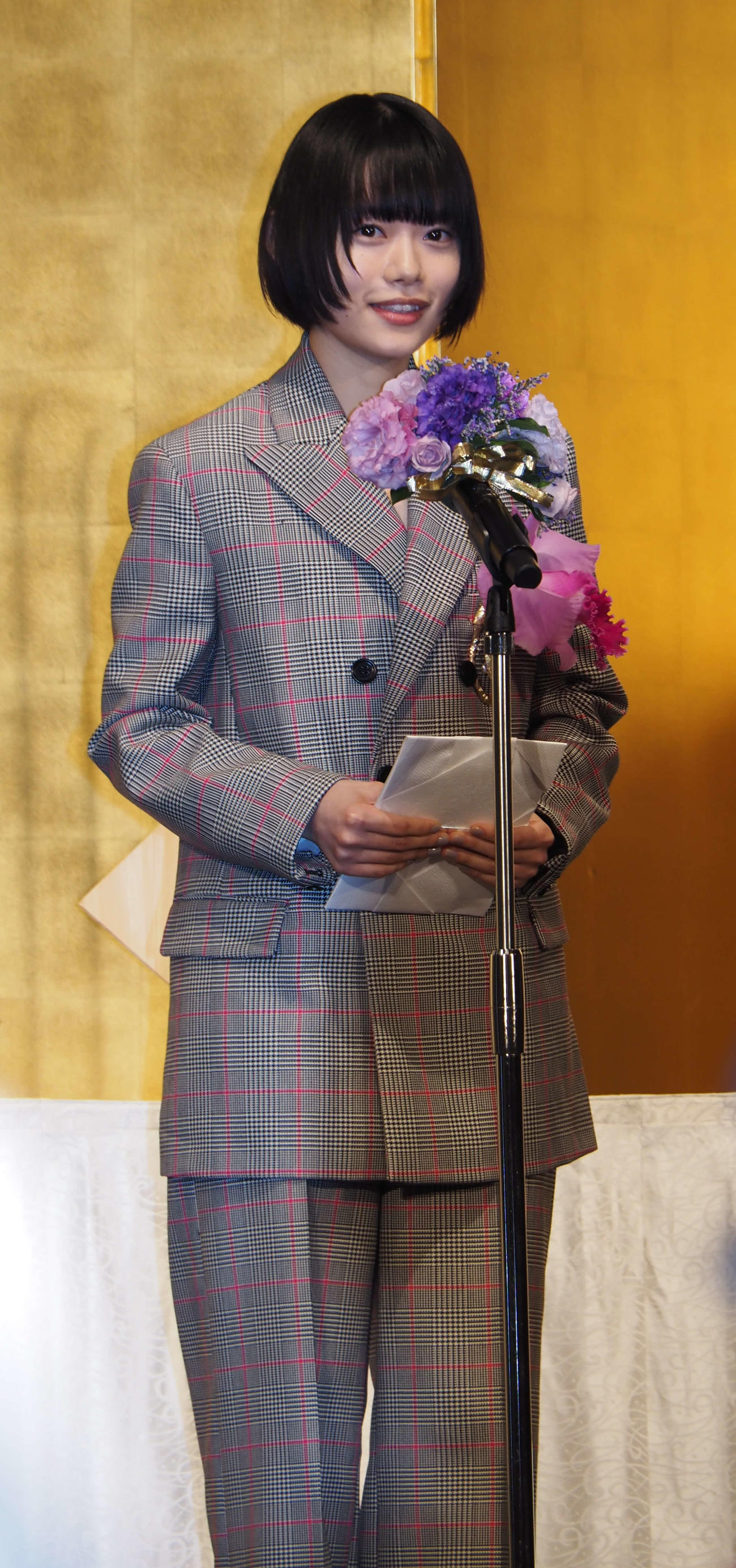 「第30回橋田賞」授賞式に出席した杉咲花（撮影・遠藤尚子）