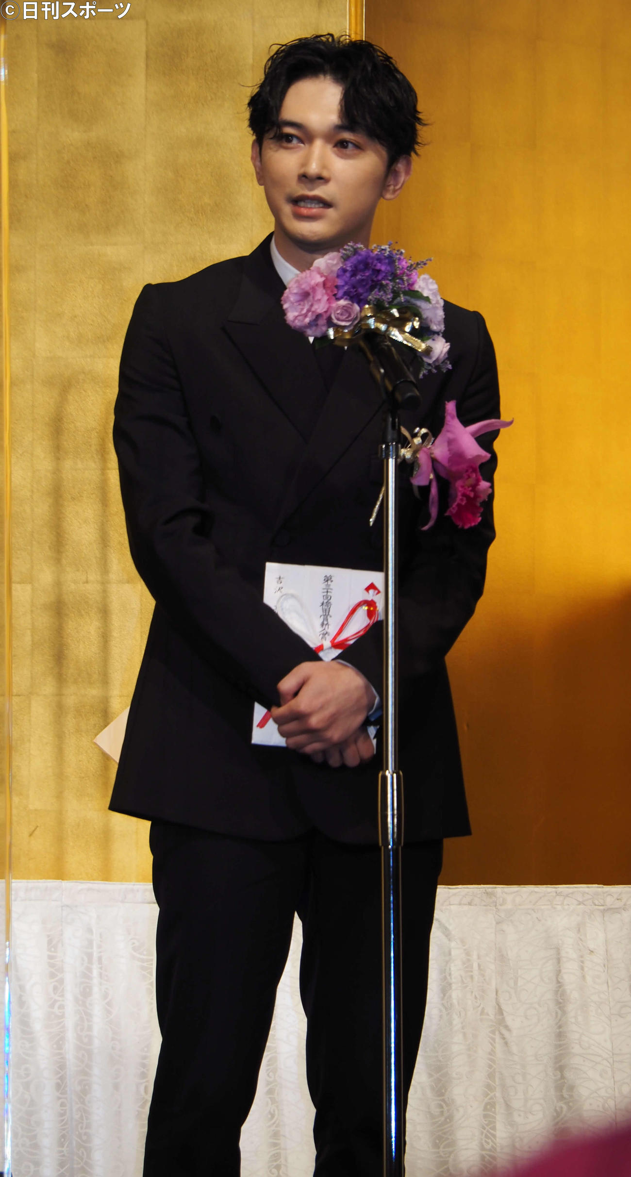 「第30回橋田賞」授賞式に出席した吉沢亮（撮影・遠藤尚子）