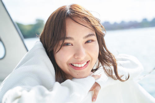 山口厚子ファースト写真集のお気に入りカット（金山拓未氏撮影）