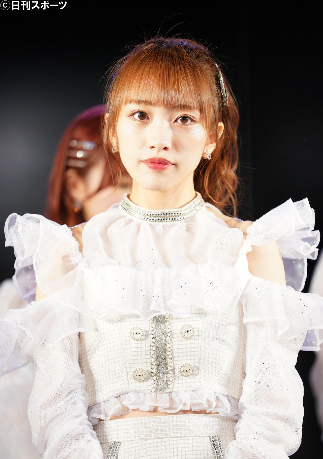 向井地チームA「重力シンパシー」公演に登場した向井地美音（撮影・横山健太）