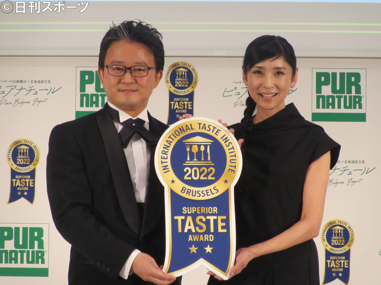 「ピュアナチュールヨーグルト国際味覚アワード受賞」発表会に出席した黒木瞳（撮影・加藤理沙）