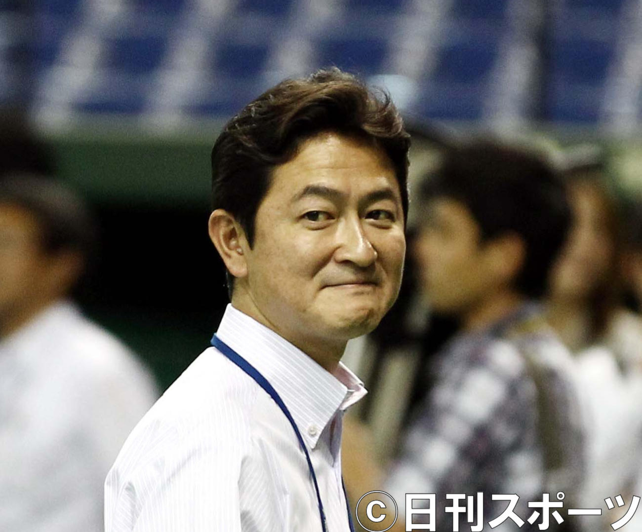 日本テレビ河村亮アナウンサー（2012年6月撮影）