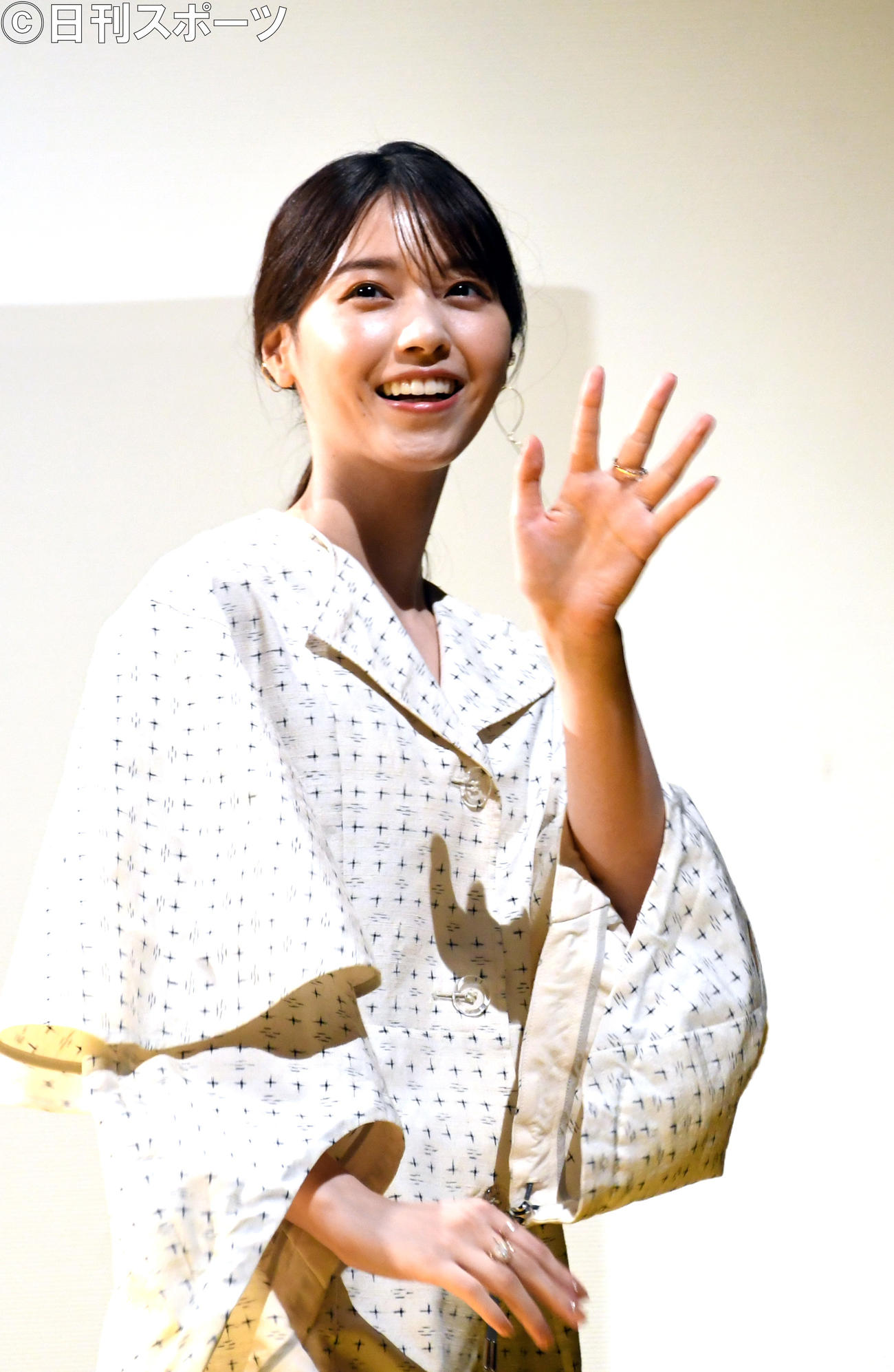 映画「恋は光」完成披露試写会に出席した西野七瀬（撮影・大友陽平）