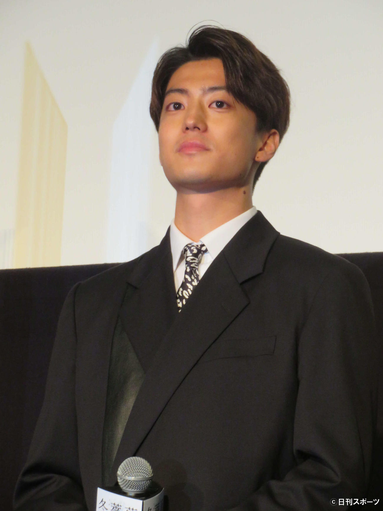 映画「冬薔薇」完成披露上映会に登壇した伊藤健太郎（撮影・村上幸将）