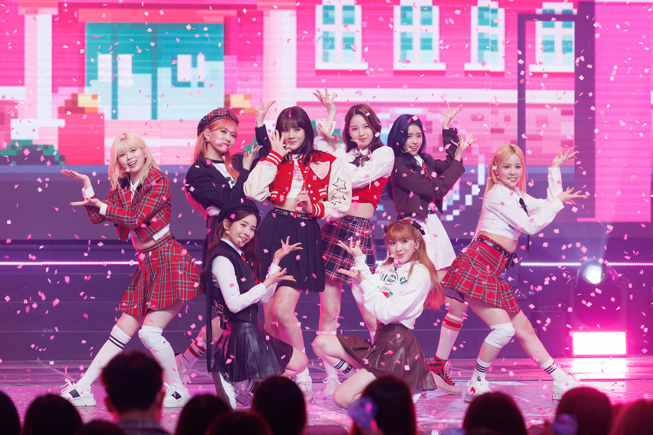 「KCON 2022 Premiere」に出演したNiziU（C）CJ ENM Co．，　Ltd，　All Rights Reserved