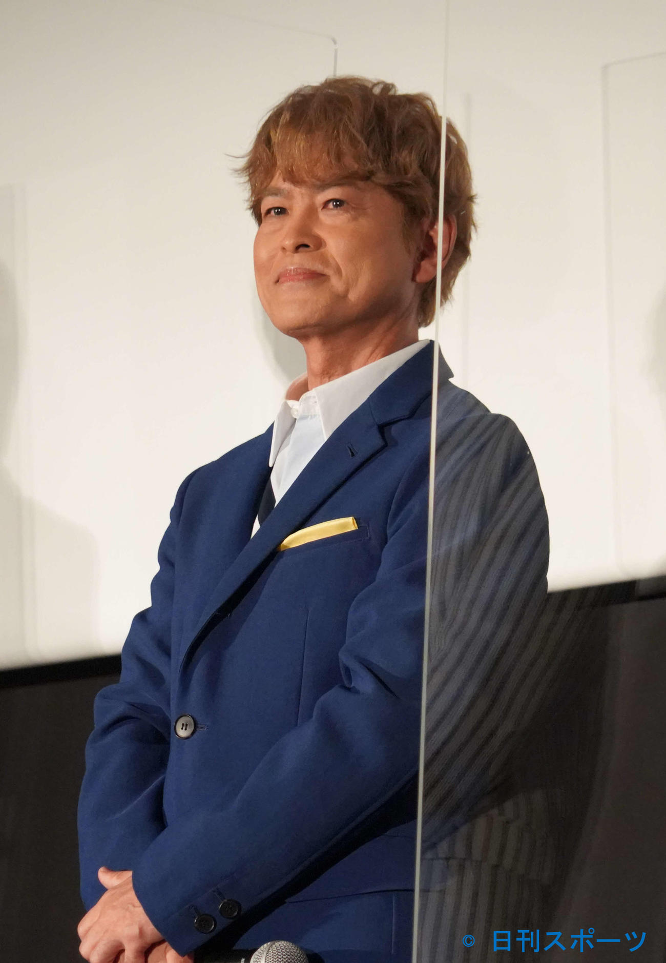 アニメ映画「機動戦士ガンダム　ククルス・ドアンの島」の完成披露舞台あいさつに出席した古谷徹（撮影・佐藤成）