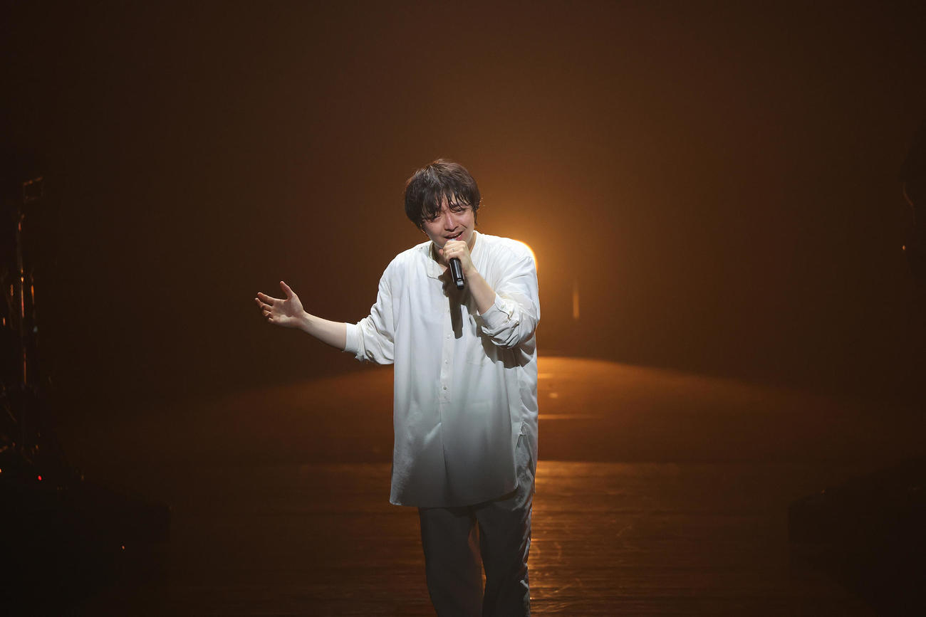 約2年ぶりの全国ツアー八王子公演でNHK連続テレビ小説「ちむどんどん」の主題歌「燦燦」を歌う三浦大知