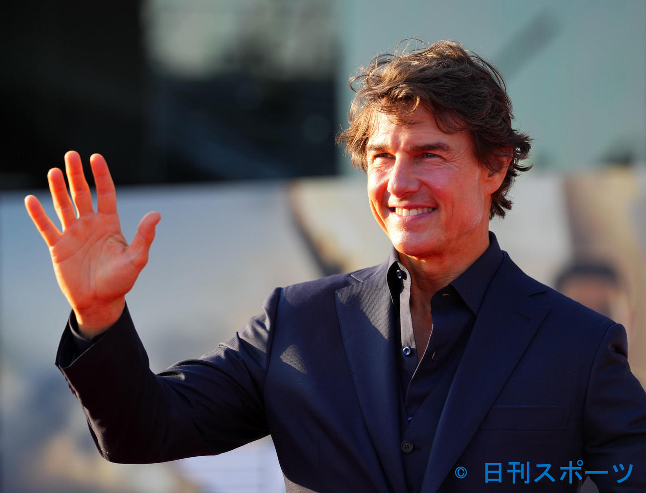 5月24日、レッドカーペットに登場し笑顔を見せるトム・クルーズ