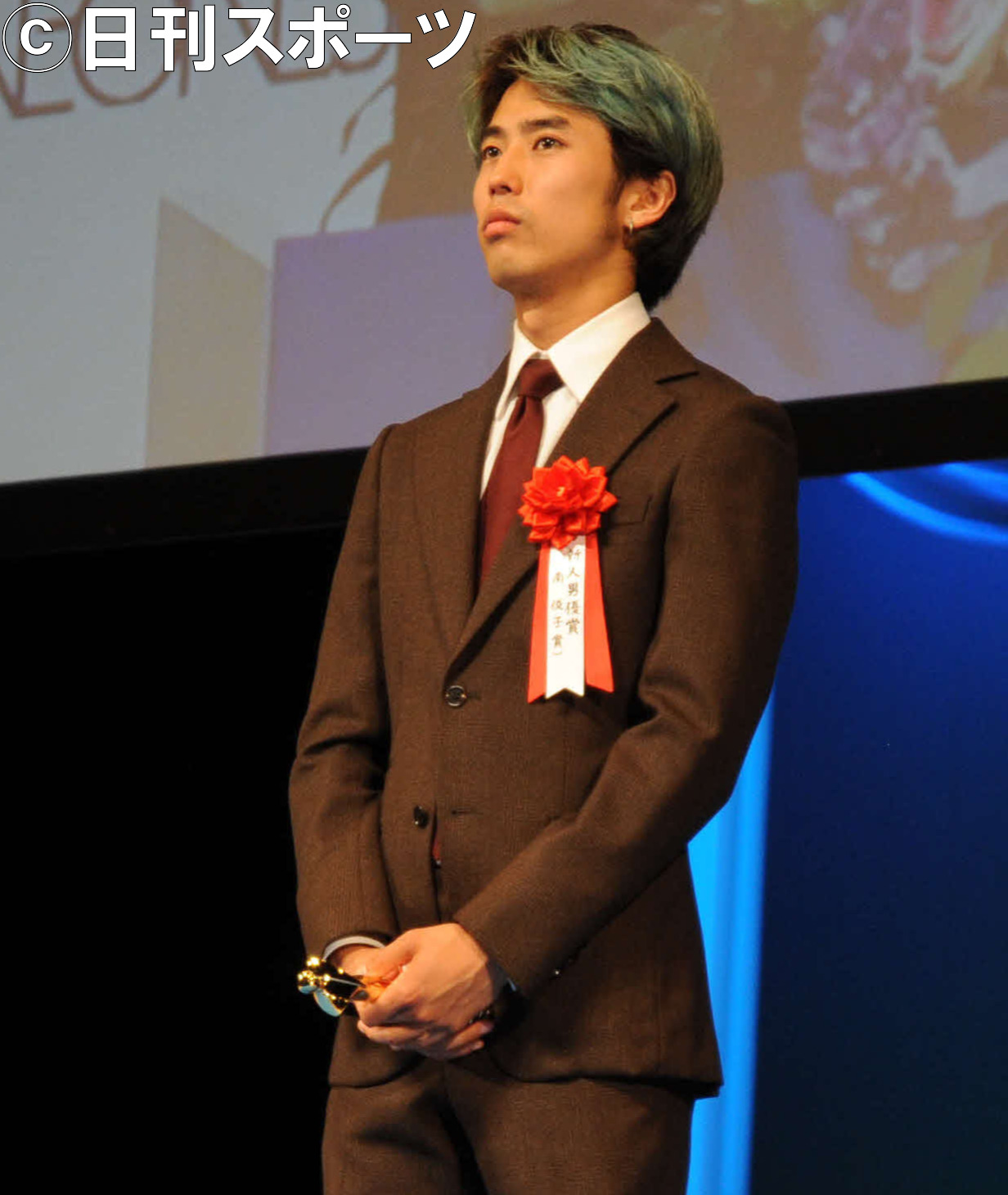 第31回日本映画批評家大賞で新人男優賞を受賞した佐藤緋美（撮影・松尾幸之介）