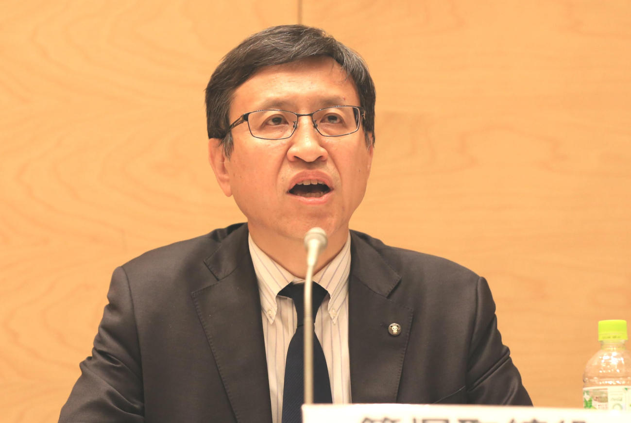テレビ朝日の篠塚浩氏（2018年4月撮影）