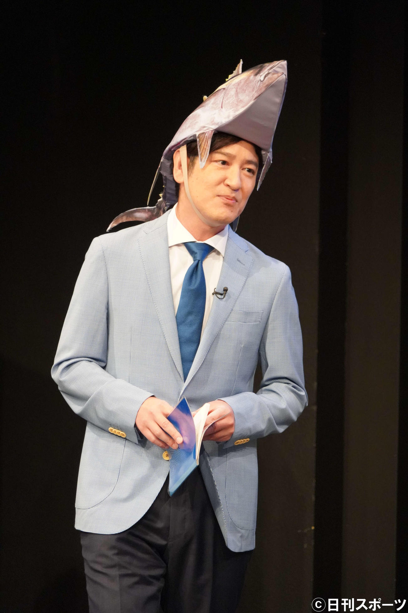 「遊ぼう！海のエコラベル」キャンペーン記者発表会に出席したお笑いコンビ、ココリコ田中直樹（撮影・佐藤成）