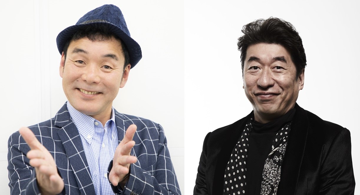 ニッポン放送「高田文夫のラジオビバリー昼ズ」に出演するダチョウ倶楽部の肥後克広（左）と寺門ジモン
