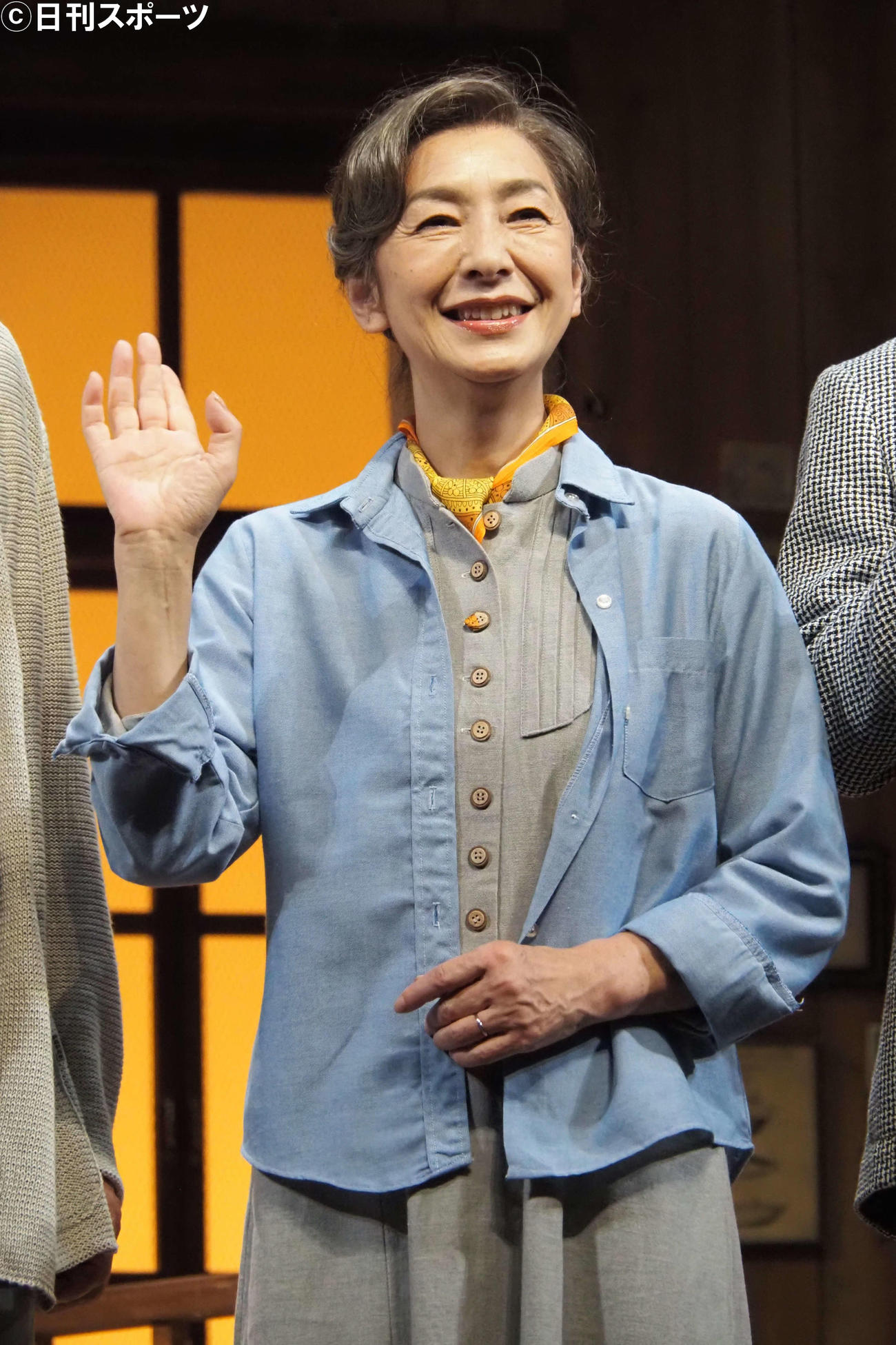 舞台「黄昏」の取材会に出席した高橋恵子（撮影・遠藤尚子）