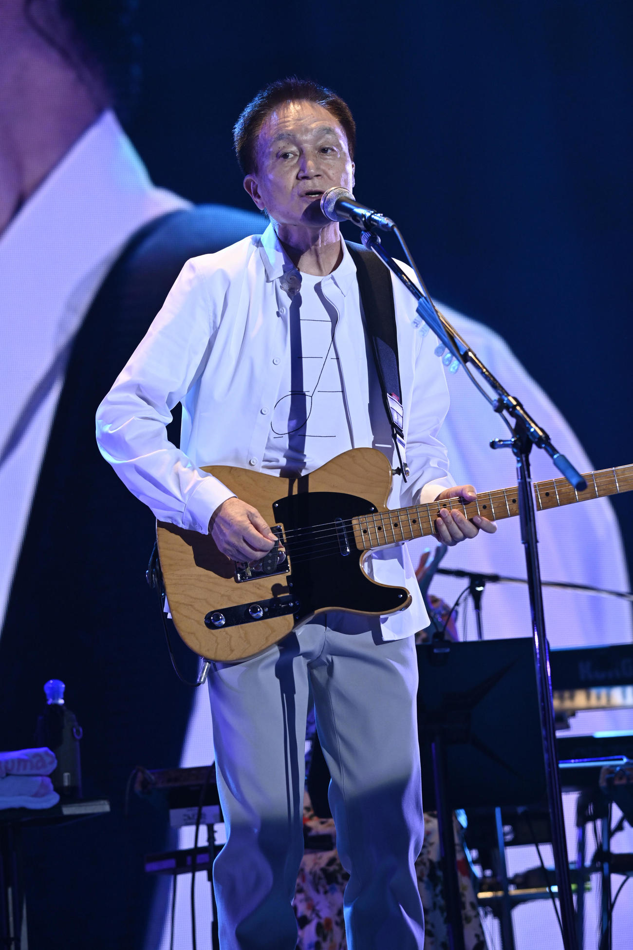 3年ぶりの全国ツアー初日公演で歌う小田和正