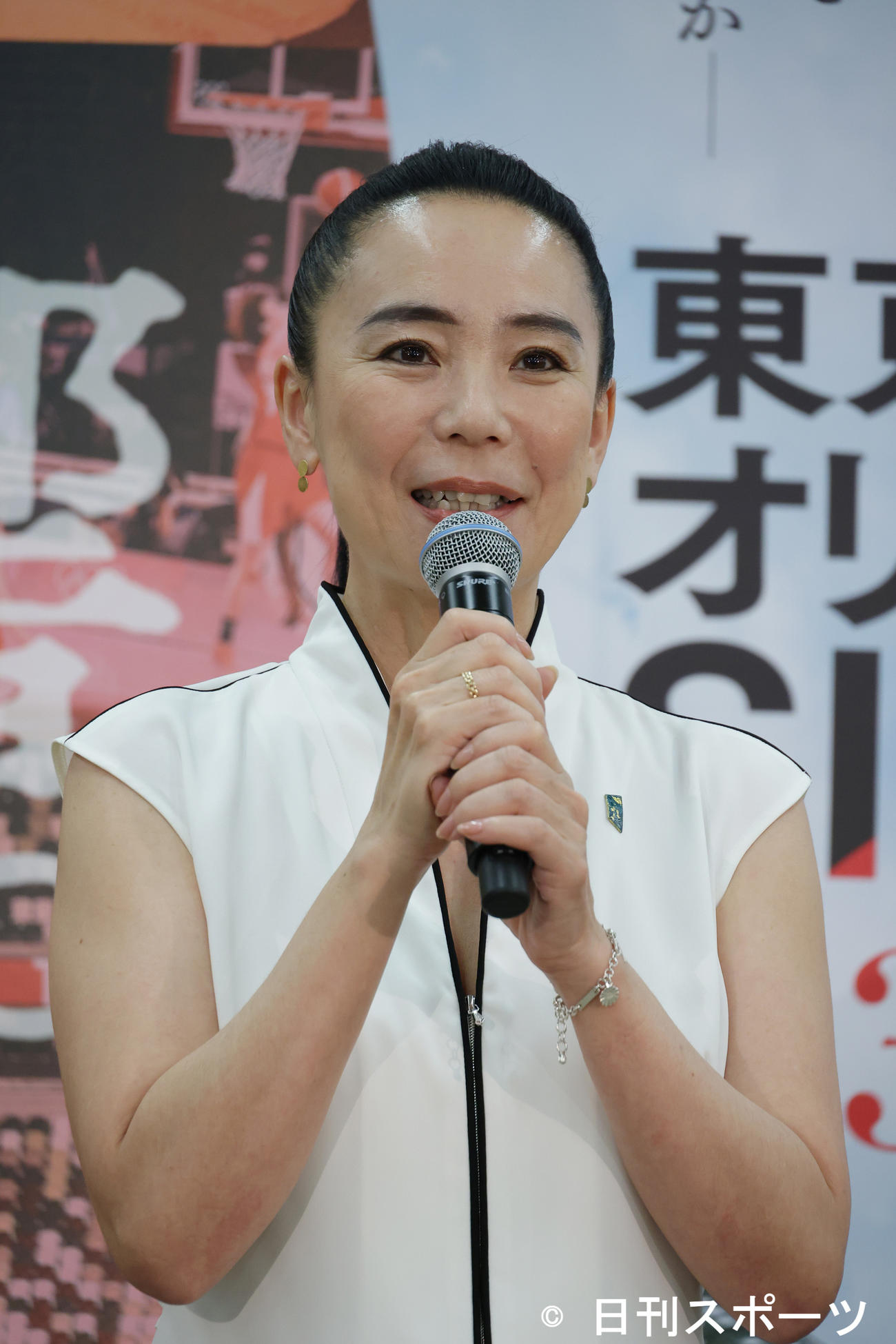 映画「東京2020オリンピックSIDE：A」をPRする河瀬直美総監督（撮影・中島郁夫）