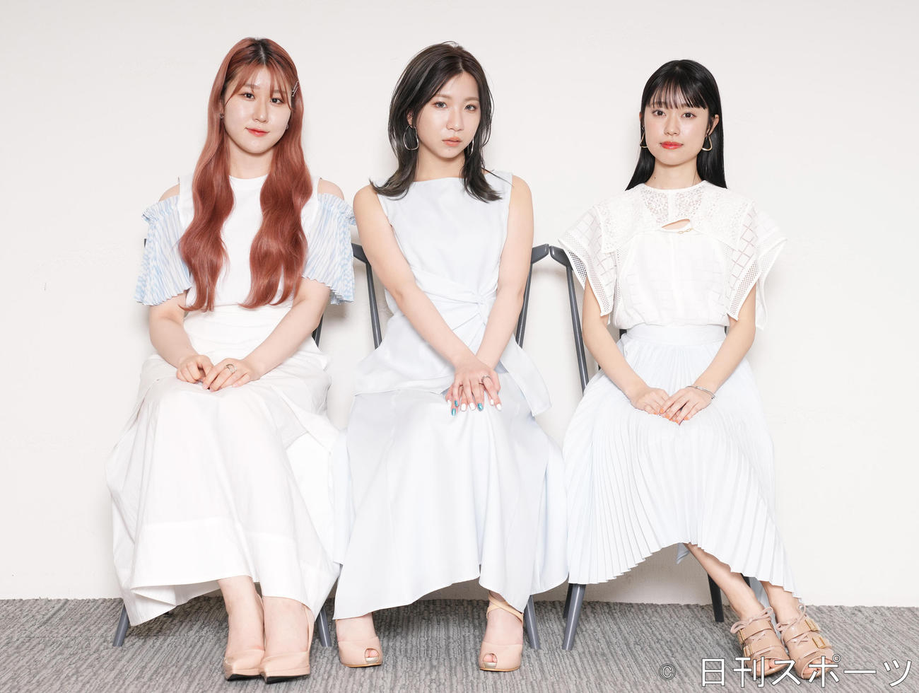 全国ツアー中のLittle Glee Monster。左からかれん、MAYU、アサヒ（撮影・鈴木みどり）