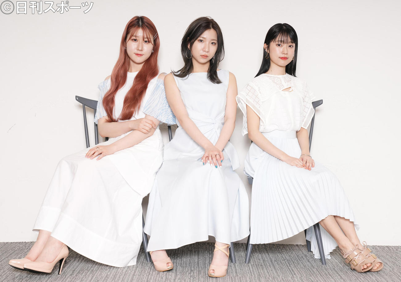 全国ツアー中のLittle Glee Monster。左からかれん、MAYU、アサヒ（撮影・鈴木みどり）