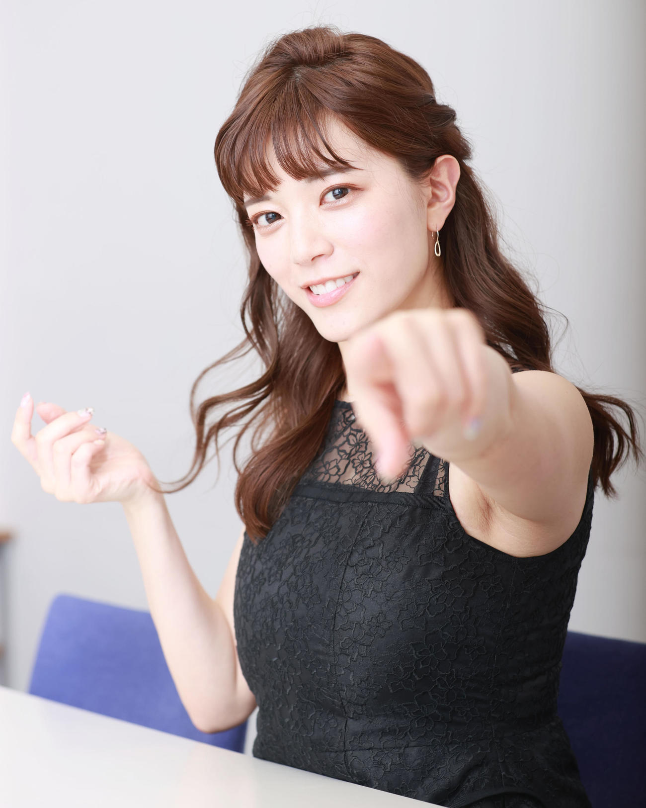 テレビ朝日の三谷紬アナウンサー（21年4月2日撮影）