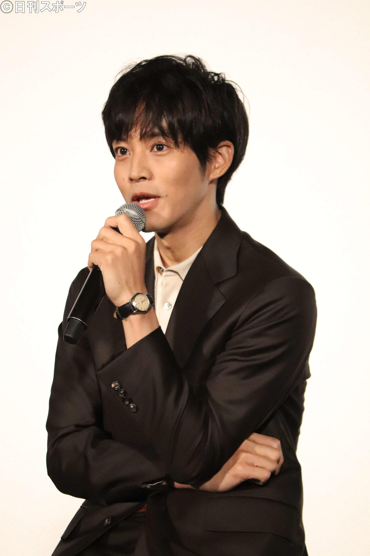 映画「流浪の月」ティーチインイベントで、観客からの質問に答える松坂桃李（撮影・加藤理沙）