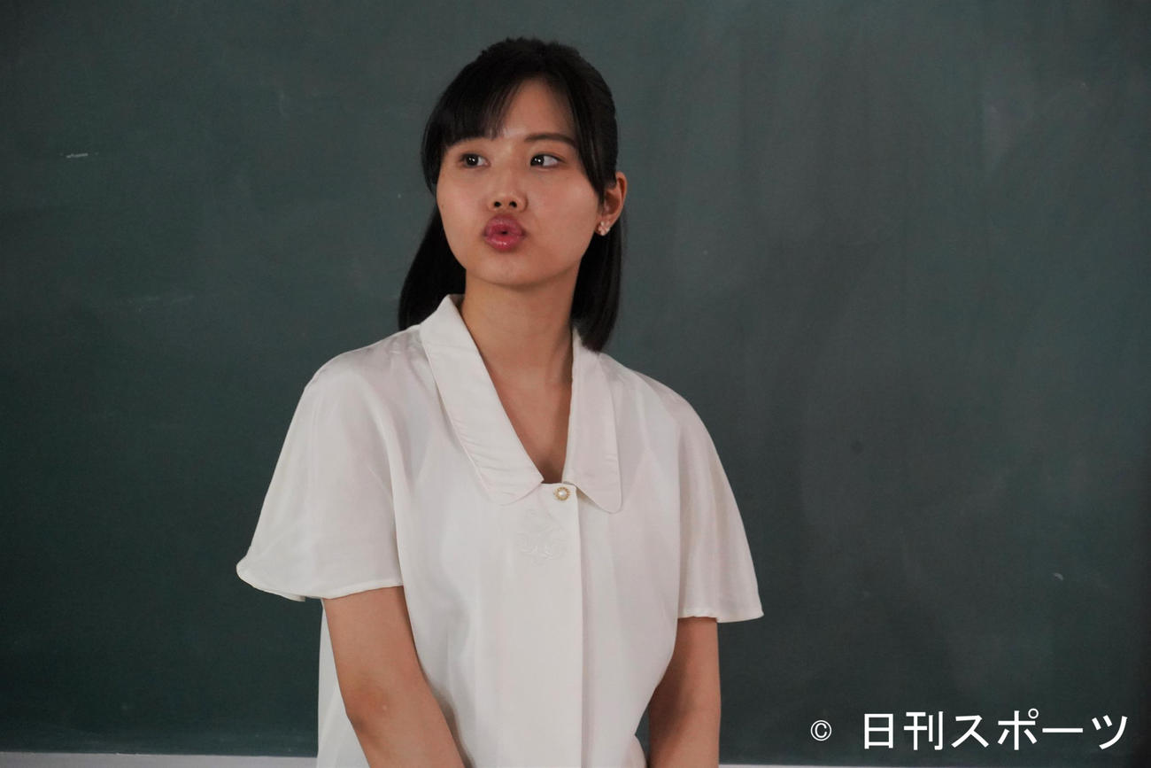CSチャンネル「映画・チャンネルNECO」の風俗ドラマ「桃色探訪～伝説の風俗～」の「＃6錦糸町編」に出演する本郷愛（撮影・佐藤成）