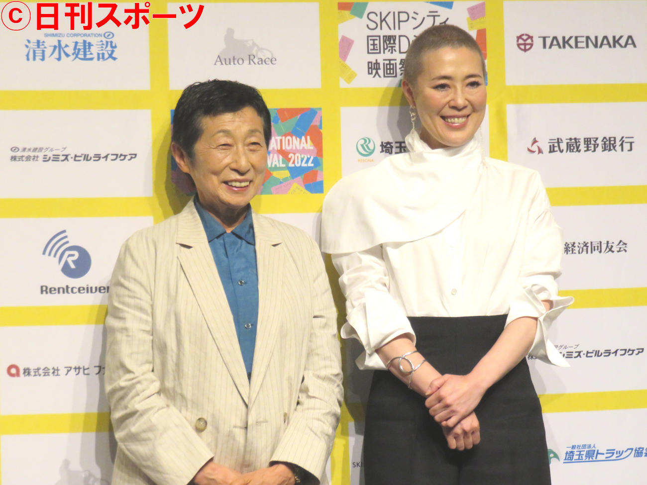 SKIPシティ国際Dシネマ映画祭で審査委員長を務める寺島しのぶ（右）芦澤明子氏