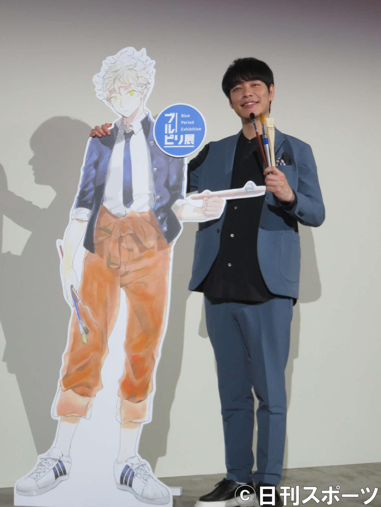 展覧会「ブルーピリオド展～アートって、才能か？～」の会見に出席した川島明