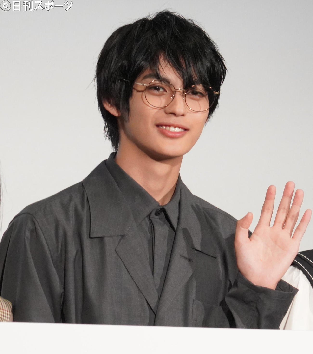 映画「恋は光」公開記念舞台あいさつに出席した神尾楓珠（撮影・佐藤成）