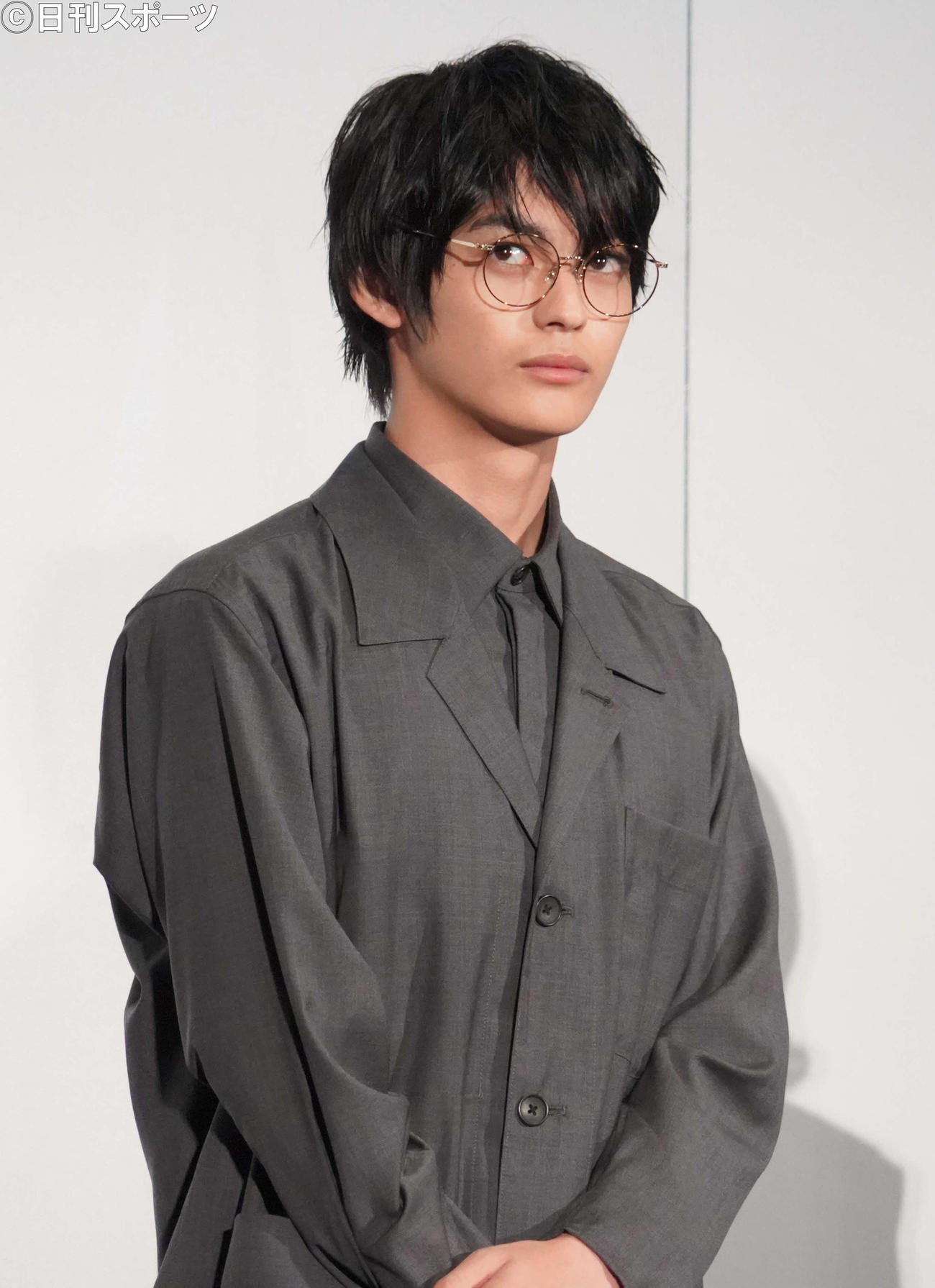 映画「恋は光」公開記念舞台あいさつに出席した神尾楓珠（撮影・佐藤成）