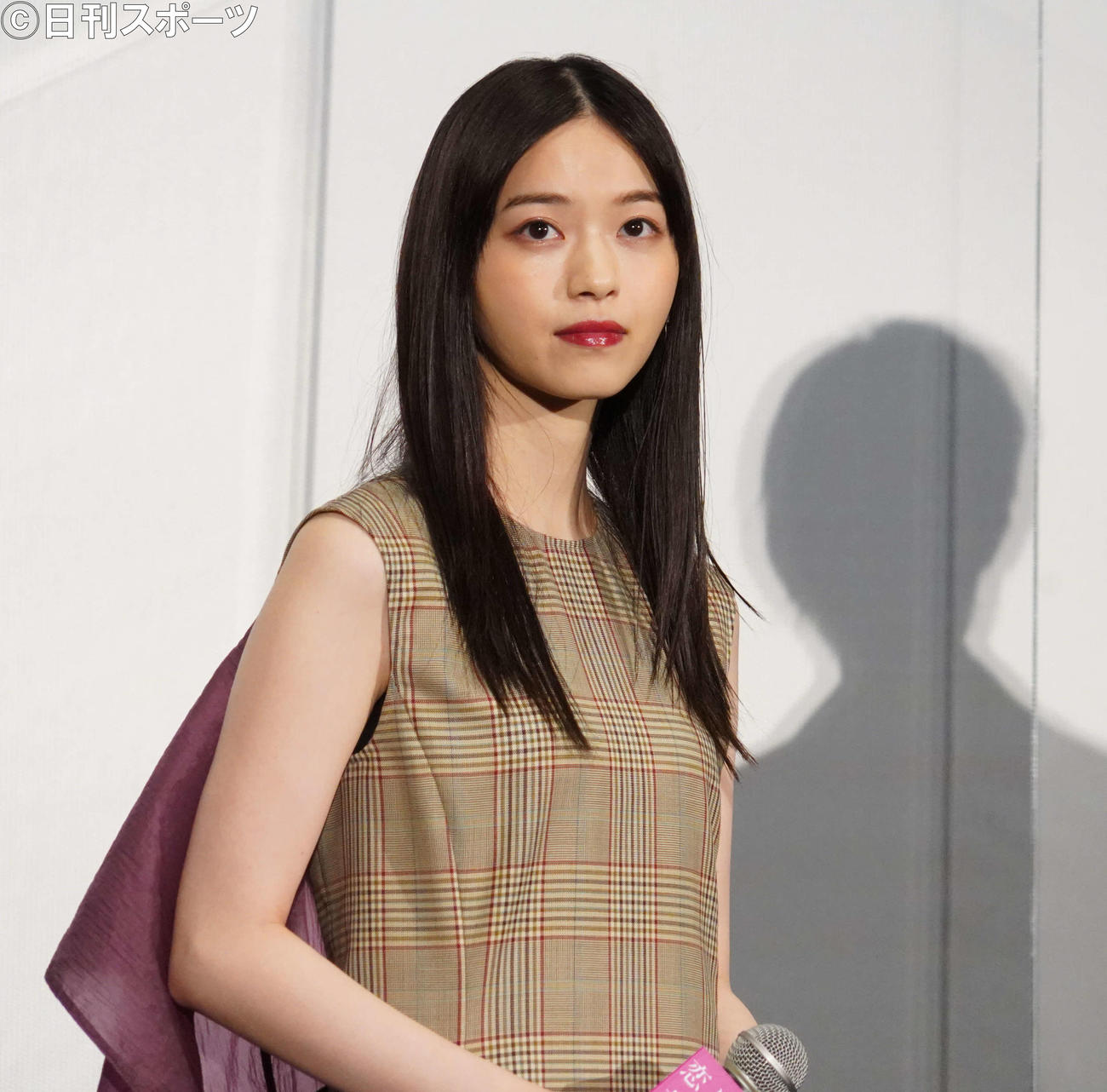 映画「恋は光」公開記念舞台あいさつに出席した西野七瀬（撮影・佐藤成）