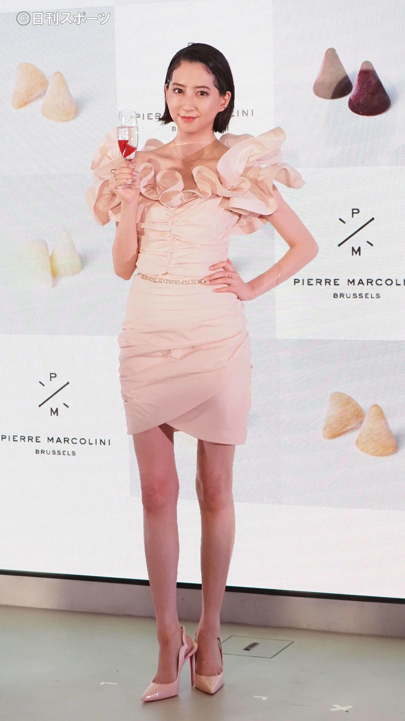 「ピエールマルコリーニ　2022年　夏の新商品試食会」に出席した河北麻友子（撮影・遠藤尚子）