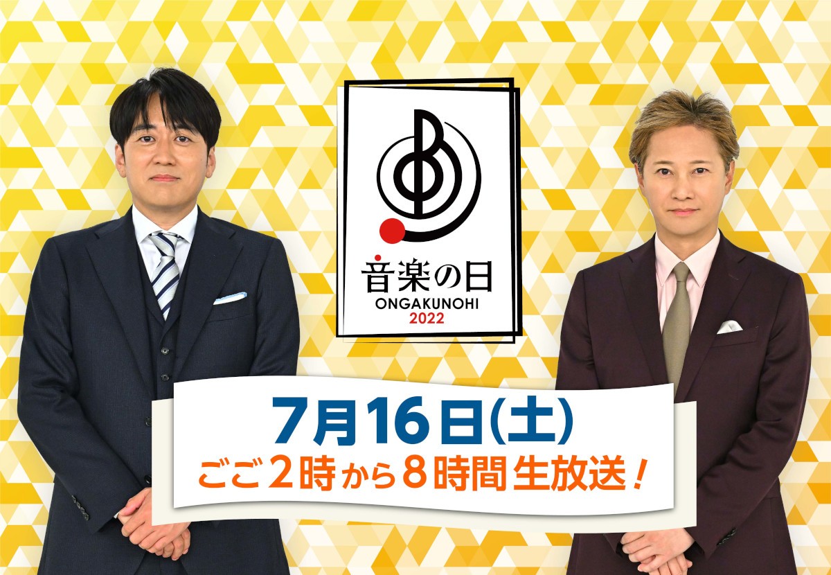 TBS系「音楽の日2022」総合司会を務める中居正広（右）安住紳一郎アナウンサー