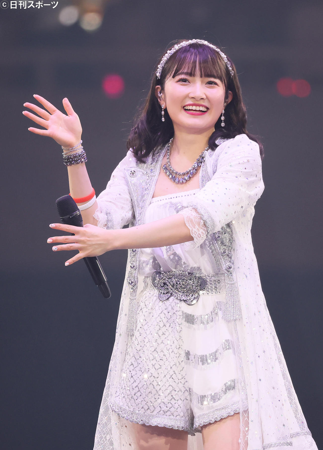 卒業公演を迎えたモーニング娘。’22の森戸知沙希（撮影・足立雅史）