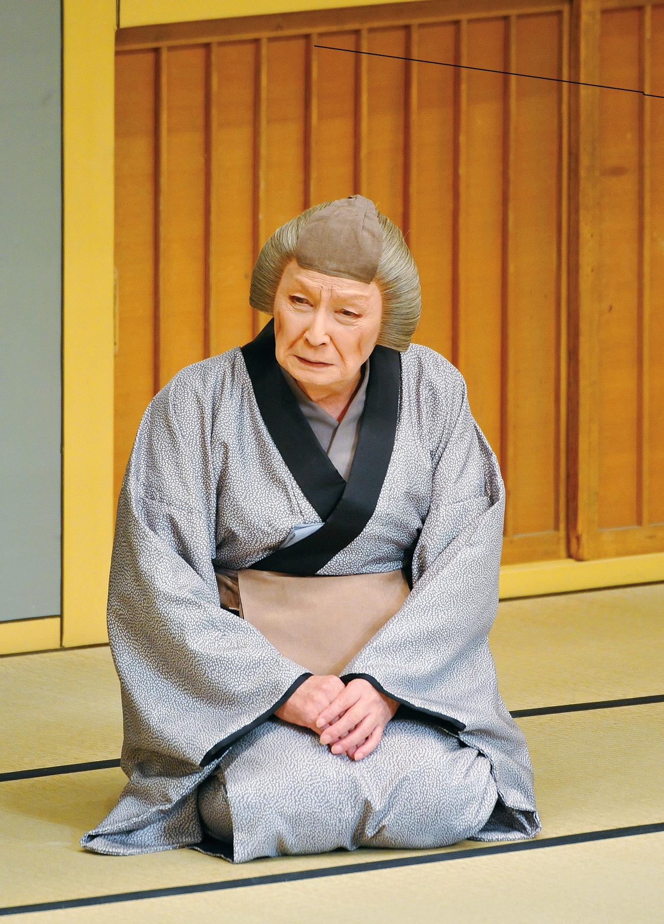 13年10月歌舞伎座で「義経千本桜すし屋」のお米を演じる坂東竹三郎さん（C）松竹