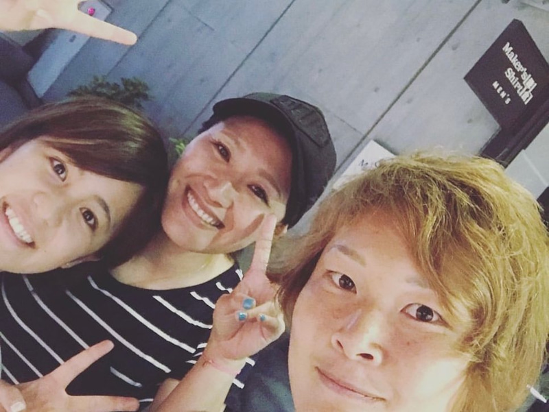 左から岩渕真奈、丸山桂里奈、阪口夢穂（丸山桂里奈オフィシャルブログより）