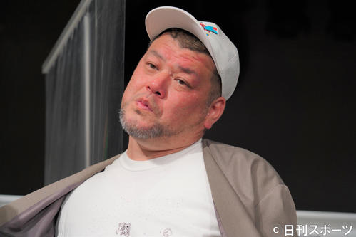 「TENNESSEE LOVELESS展」メディア発表会に出席した野性爆弾のくっきー！（撮影・佐藤成）