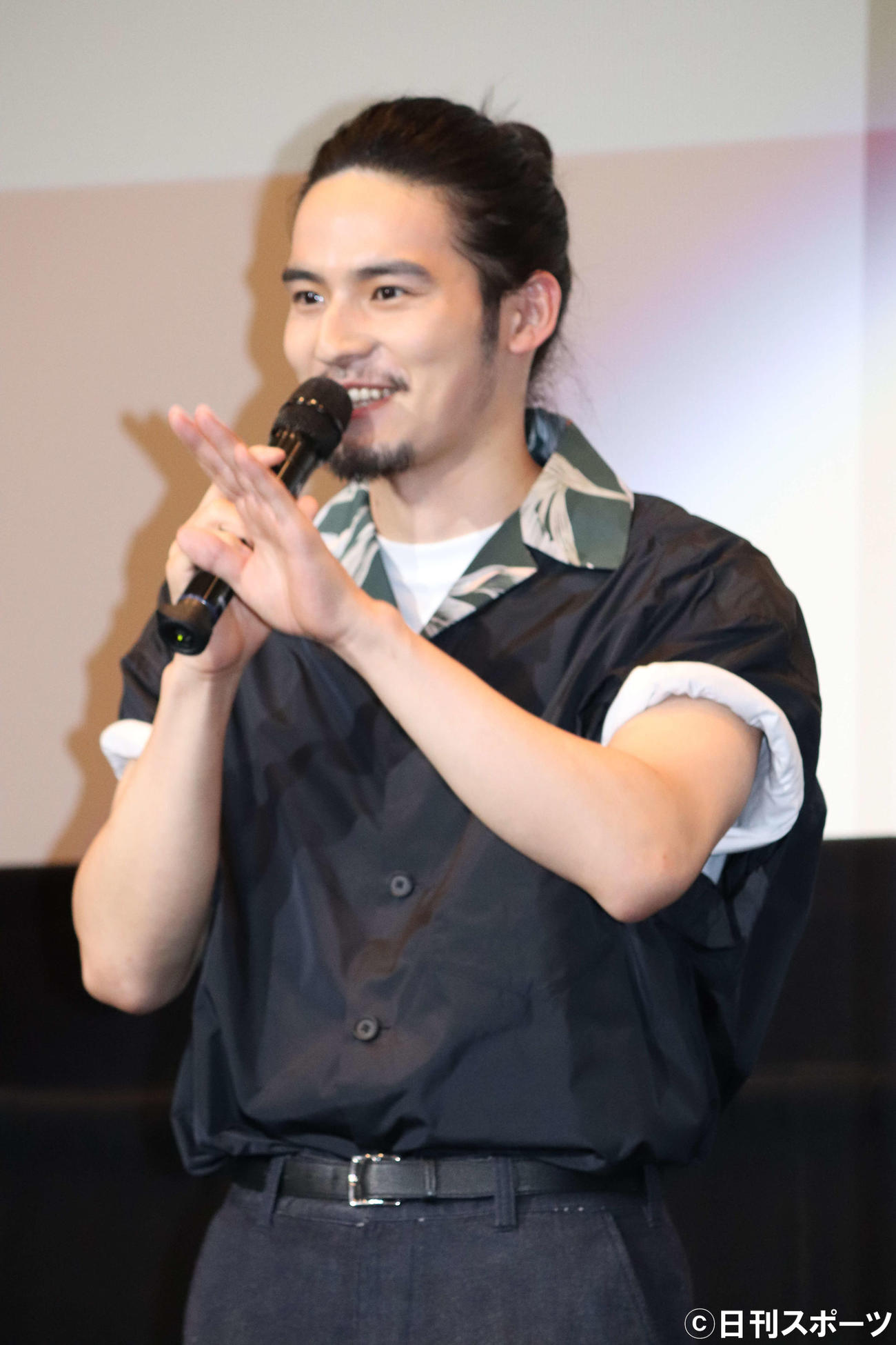 映画「死刑にいたる病」沼トークイベントでファンからの質問に答える岡田健史（撮影・加藤理沙）