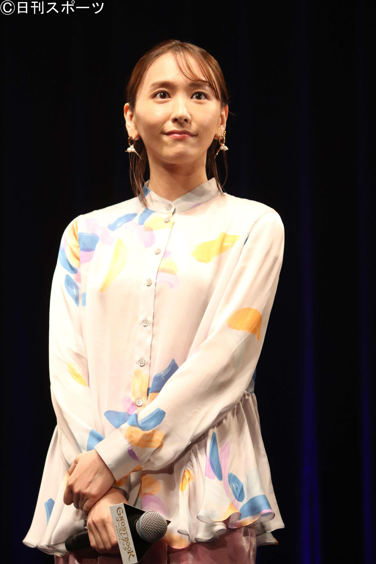 映画「ゴーストブック　おばけずかん」完成披露試写会に出席した、新垣結衣（撮影・加藤理沙）