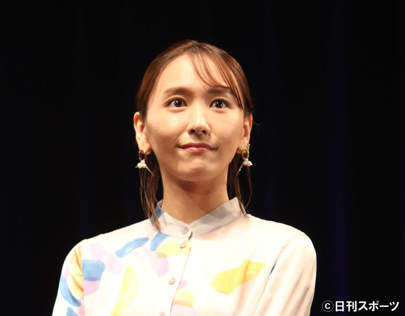 映画「ゴーストブック　おばけずかん」完成披露試写会に出席した、新垣結衣（撮影・加藤理沙）