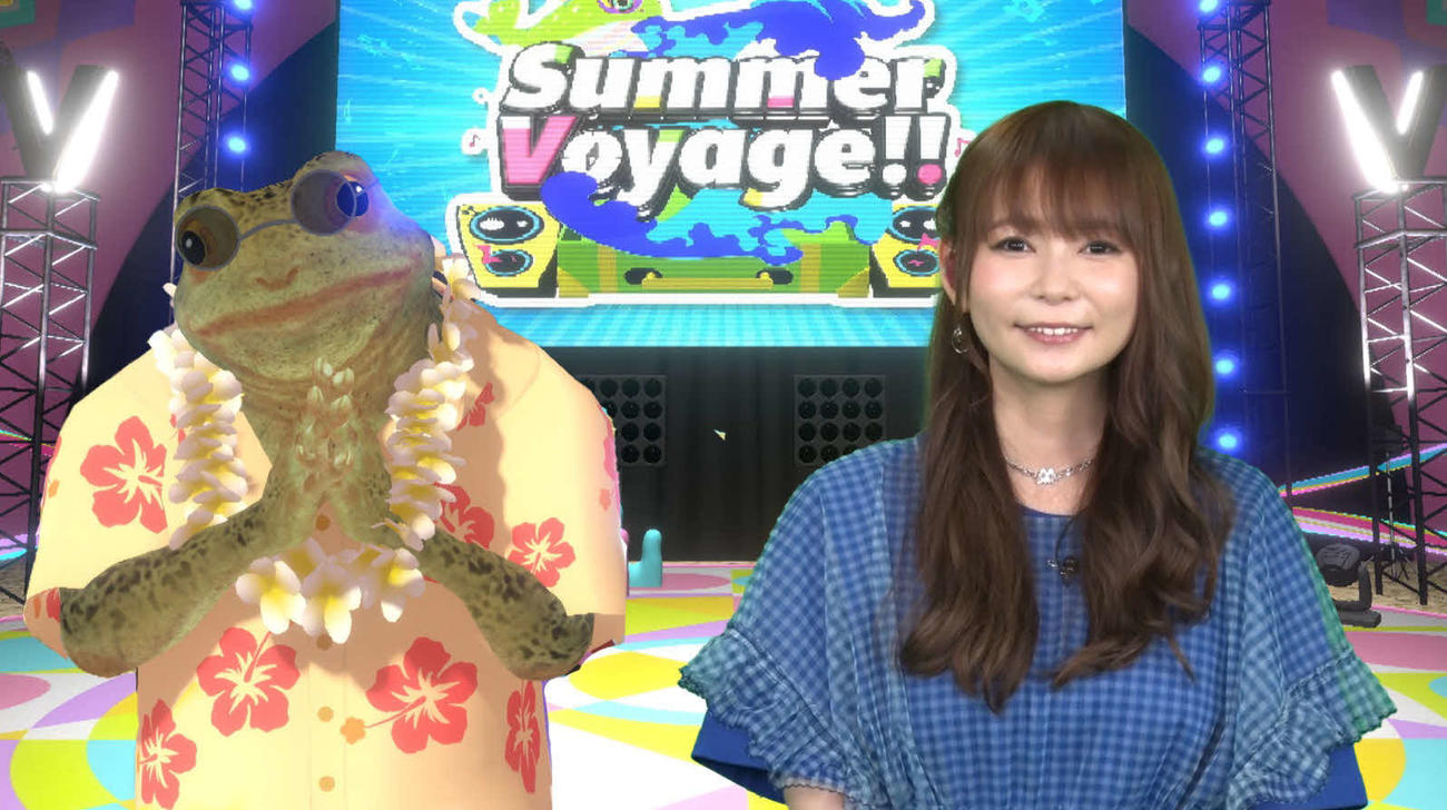 「summer Voyage！」でスペシャルサポーターを務める中川翔子（右）とVTuberのミカエル