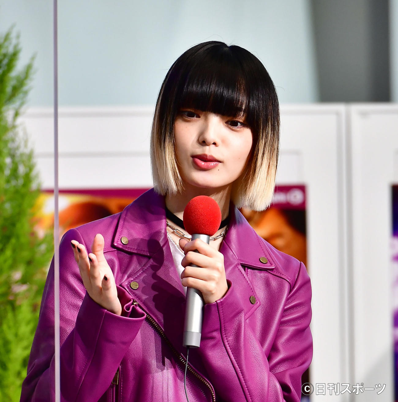 テレビ朝日系ドラマ「六本木クラス」制作発表記者会見に臨む平手友梨奈（撮影・小沢裕）
