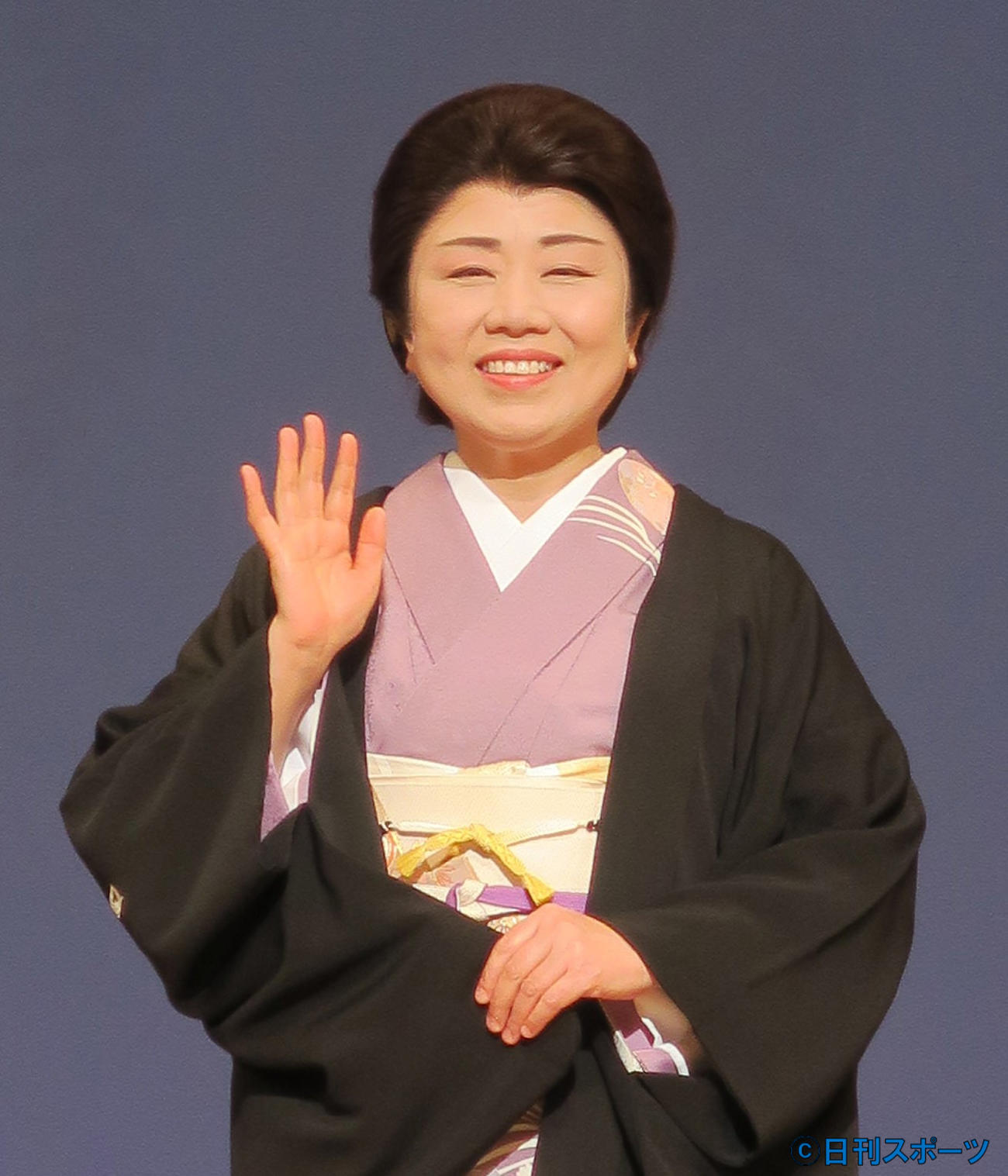 「藤山寛美三十三回忌追善喜劇特別公演」への意気込みを語る藤山直美