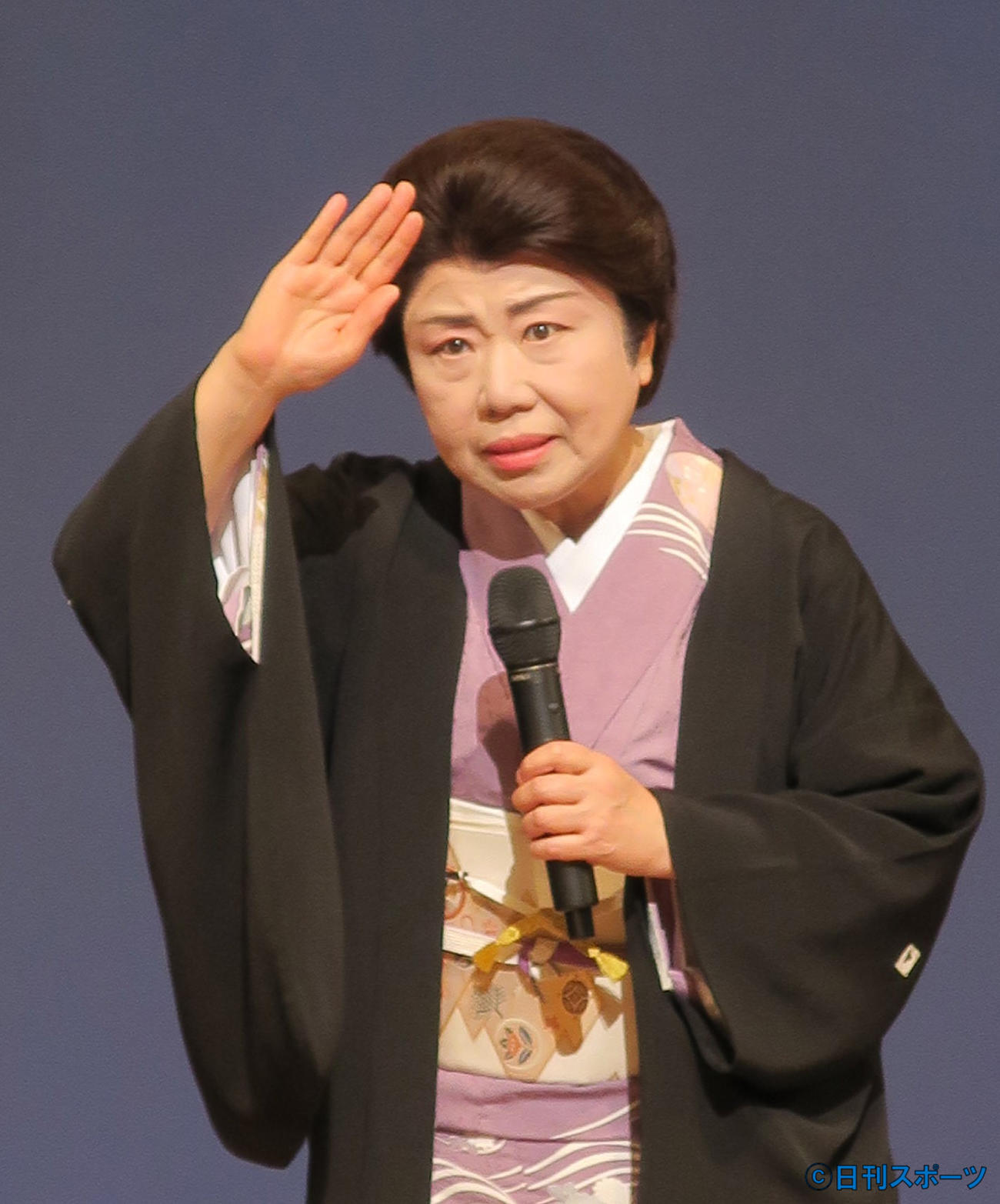 「藤山寛美三十三回忌追善喜劇特別公演」への意気込みを語る藤山直美
