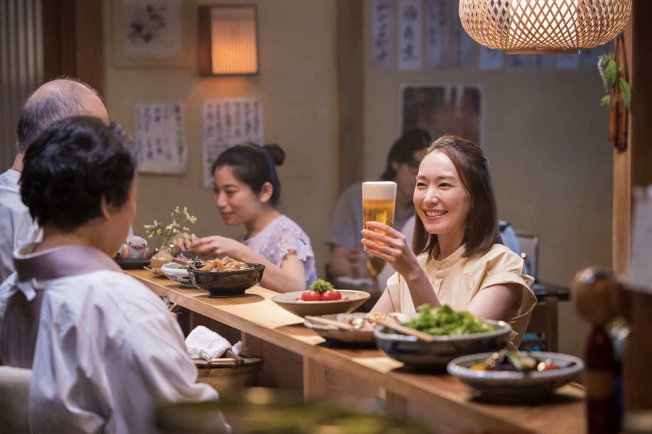 新垣結衣が出演するアサヒビール新CMの一場面
